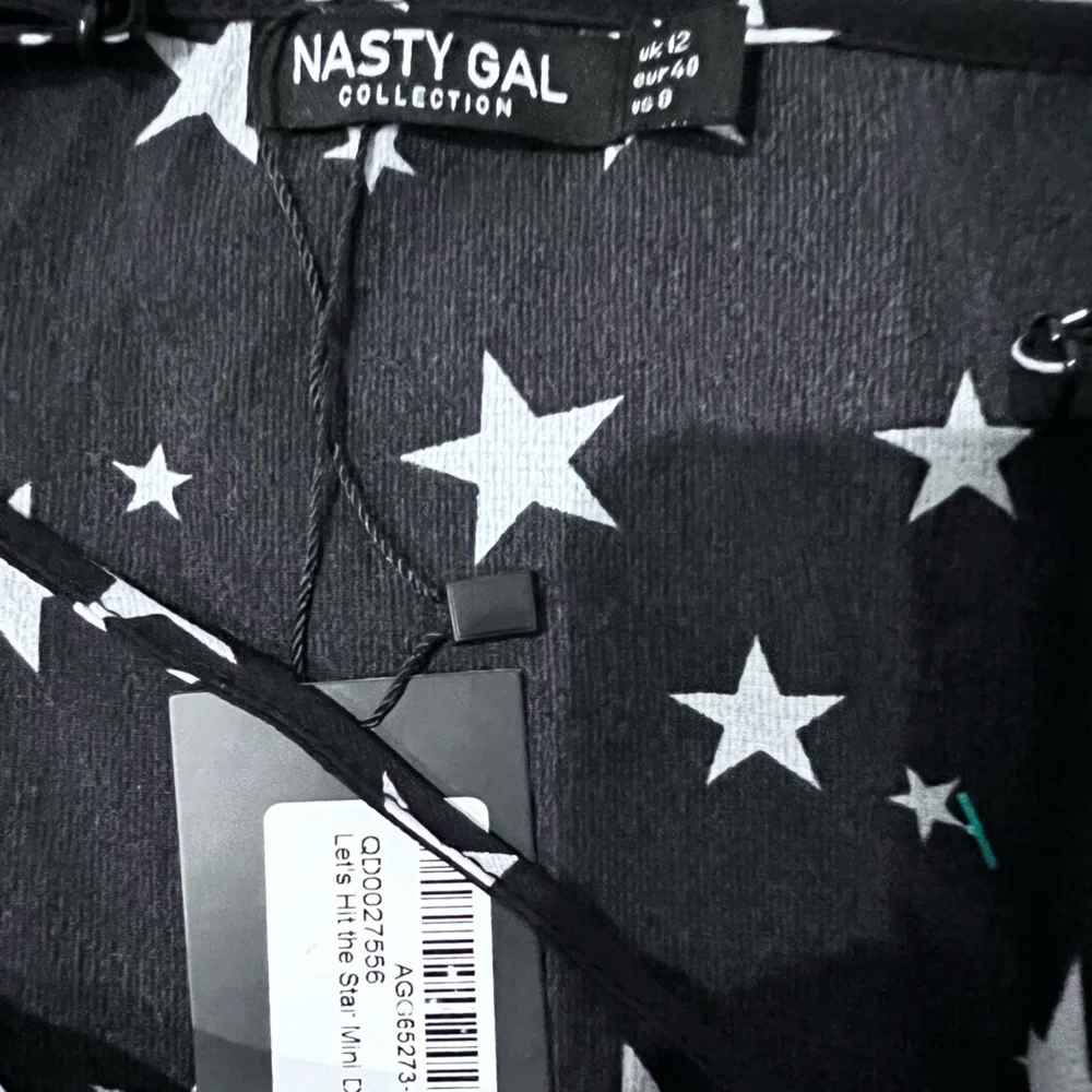 Nasty Gal NWT Star Mini Dress With Spaghetti Straps size 8 - Picture 6 of 7